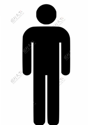 男厕所标志图片