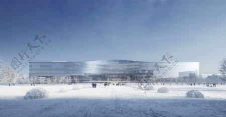 雪景建筑图片