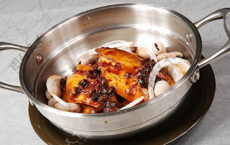 豫菜汉顿微煲豉汁鲜鱼图片