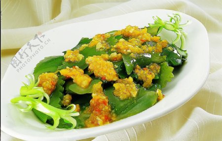 豫菜黄金酱拌海带茎图片