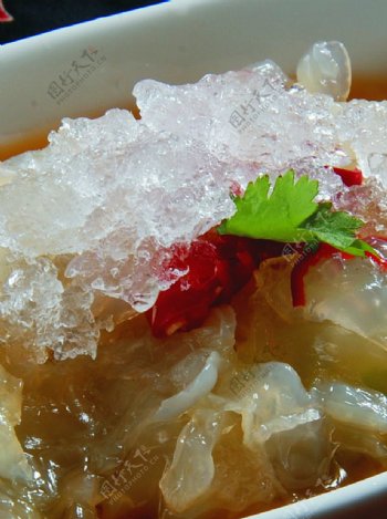 豫菜捞汁蜇头图片