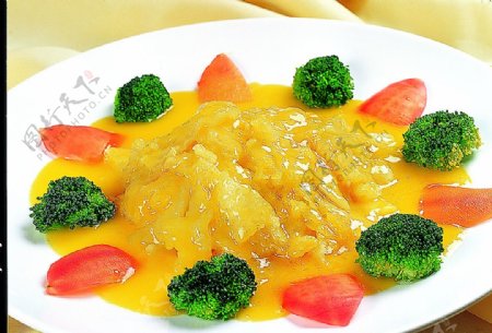 豫菜三鲜鱼肚图片