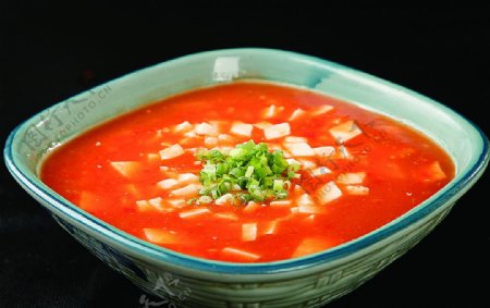 南北热菜番茄煨豆腐图片