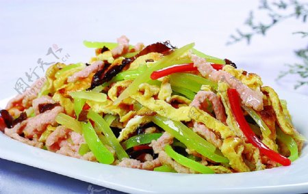 淮扬菜苜蓿肉丝图片
