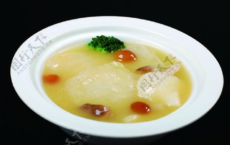淮扬菜浓汁珍菌鱼肚图片