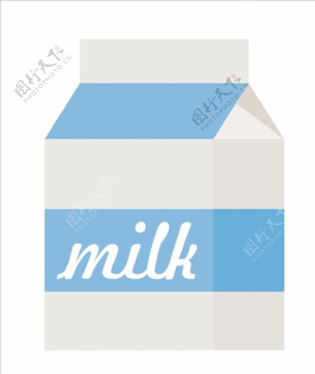 矢量牛奶图片