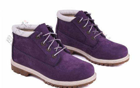 紫色靴子图片