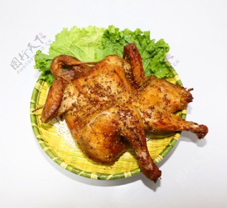 新疆烤鸡馕坑烤鸡图片