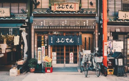 日本餐厅门口图片