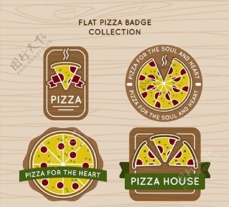 创意披萨徽章图片