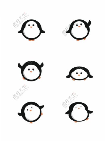 矢量企鹅素材图片