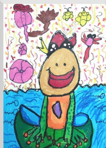 儿童绘画手绘彩色涂鸦图片