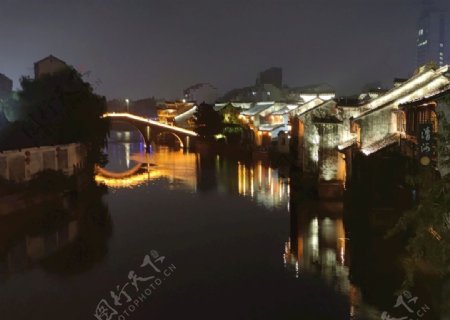 小西塘夜景图片